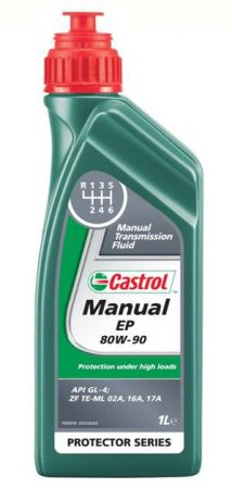 Масло трансмиссионное Castrol "Manual EP", минеральное, для механических кпп, класс вязкости 80W-90, 1 л