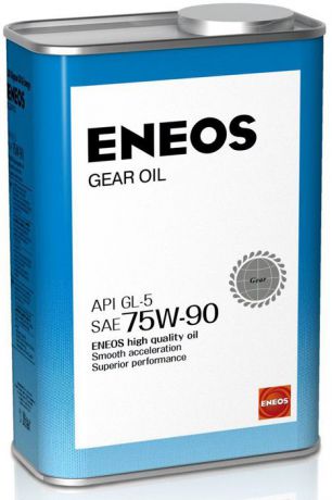 Масло трансмиссионное ENEOS "Gear GL-5", минеральное, 75W-90, 0,9, 4 л