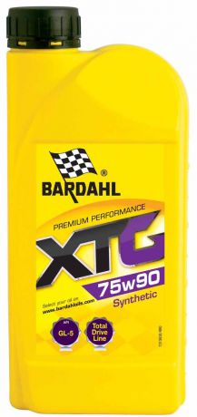 Масло трансмиссионное Bardahl "XTG", синтетическое, 75W90, 1 л