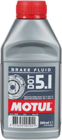 Жидкость тормозная Motul "DOT 5.1 Brake Fluid", 500 мл
