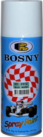 Краска аэрозольная "Bosny", цвет: серебряная луна металлик (2512), 400 мл