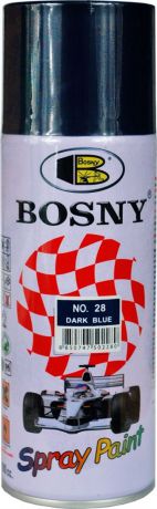Краска акриловая "Bosny", аэрозоль, цвет: темно-синий (RAL 5013), 400 мл