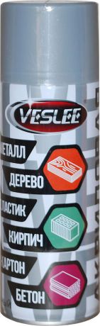 Краска аэрозольная Veslee, с металлическим эффектом, цвет: серебристый