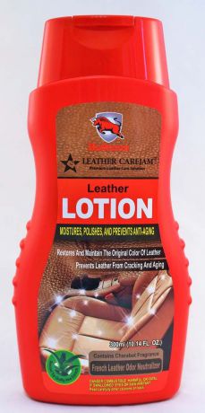 Кондиционер для кожи салона Bullsone "Leather Lotion", с ланолином и экстрактом алоэ, 300 мл