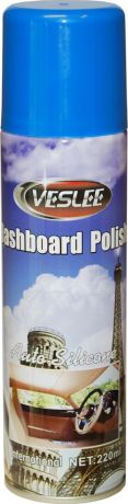 Очиститель-полироль Veslee "Интернешл", с силиконом, аэрозоль, 220 мл