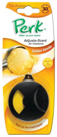 Ароматизатор подвесной с дозатором Perk "Золотая ваниль" (Golden Vanilla)