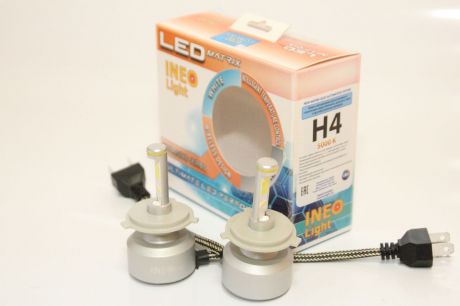 Лампа автомобильная светодиодная Amiwa, 12/24B. DRL-H4-1D-5000K