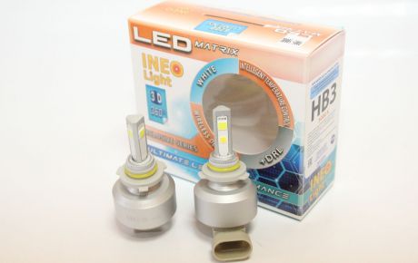 Лампа автомобильная светодиодная Amiwa, 12/24B. DRL-HB3-3D-5000K