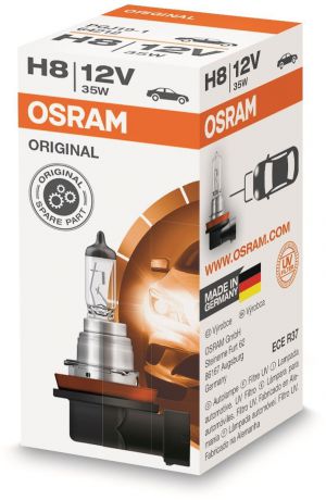 Лампа автомобильная галогенная Osram "Original Line", для фар, цоколь PGJ19-1, 12V, 35Вт