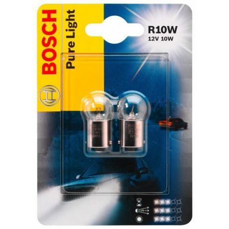 Лампа Bosch R10W 12Вт 2шт 1987301019