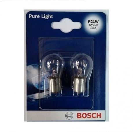 Лампа накалив. д/фар/фонар. Bosch P21W 2шт