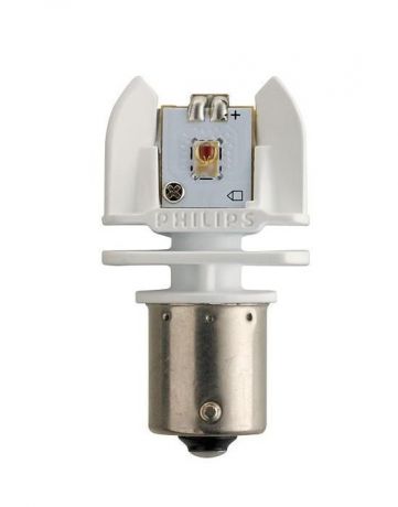 Лампа автомобильная светодиодная сигнальная Philips "X-tremeVision LED", цоколь BAY15d, 12V, 2/0,3W, 2 шт