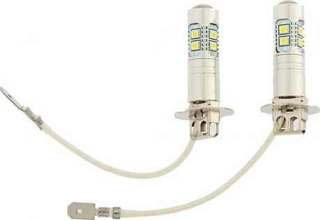 Комплект светодиодных ламп Torso H3, 10 Вт, 12 В, 800 лм, 10 SMD-2323, свет белый, 2 шт. 2612667