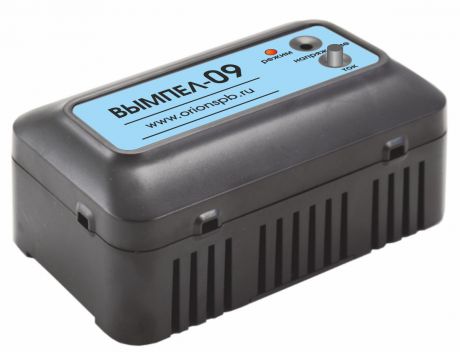 Зарядное устройство "Вымпел-09", автомат, для гелевых и кислотных АКБ с регулировкой тока и напряжения, 0,2-1,2А, 12-16В