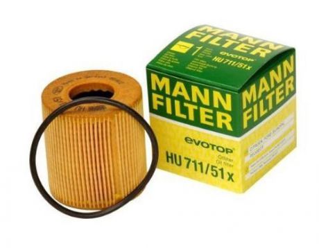 Масляный фильтроэлемент без металлических частей Mann-Filter HU71151X