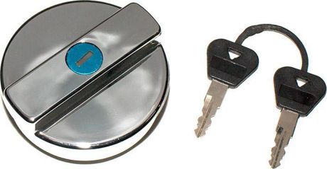 Пробка бензобака "DolleX", для ВАЗ-2101-2107, 2121, с ключом, цвет: хром
