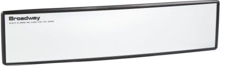 Зеркало заднего вида "Broadway", панорамное, осветляющее, цвет: черный, 30 см