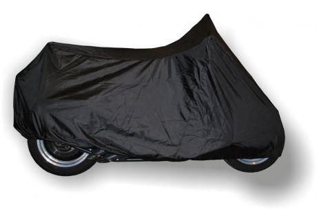 Чехол "AG-brand", для мотоцикла Harley-Davidson Fat Boy, с ветровым стеклом и кофрами, цвет: черный