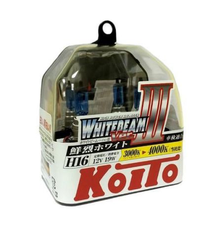 Лампа высокотемпературная Koito "Whitebeam", 4000 К, 12В, 2 шт