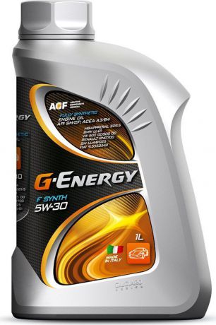 Масло моторное G-Energy "F Synth", 5W-30, API SM/CF, ACEA A3/B4, синтетическое, 1 л
