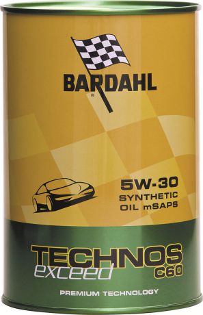 Масло моторное Bardahl "Technos Exceed C60", синтетическое, 5W-30, 1 л