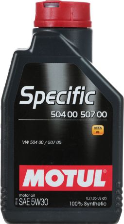 Масло моторное Motul "Specific 504 00-507 00 VW", синтетическое, 5W-30, 1 л