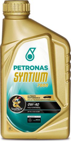 Масло моторное Petronas "Syntium 7000", синтетическое, 0W-40, 1 л