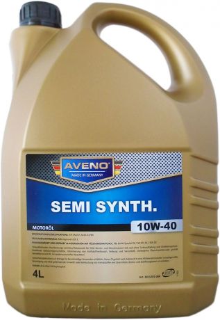 Масло моторное Aveno "Semi Synth", полусинтетическое, 10W-40, 4 л