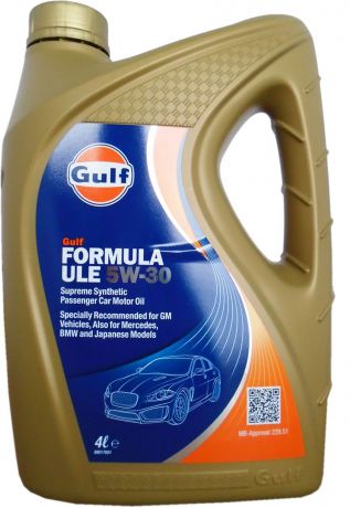 Масло моторное Gulf "Formula ULE", синтетическое, 5W-30, 4 л