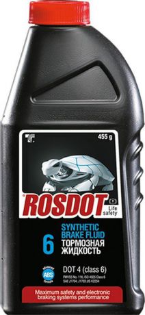 Тормозная жидкость RosDot ТС DOT 4, 430140001, 455 г