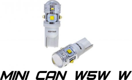Светодиодная лампа Optima MINI W5W / T10, CAN, 5500K, 12V