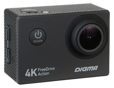 Видеорегистратор Digma FreeDrive Action 4K, Black