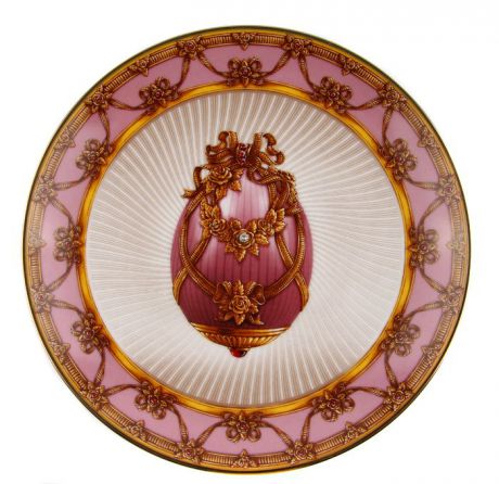 Тарелка "Летний букет". Фарфор, золочение. Франция, Faberge, The Franklin Mint, 1980-1990-е гг.