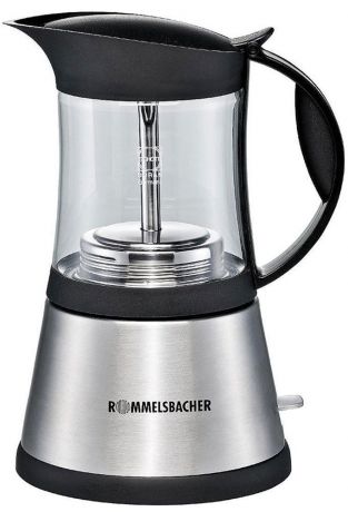 Кофеварка гейзерная электрическая Rommelsbacher EKO 376/G, Silver, эспрессо