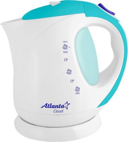 Atlanta ATH-630, White Blue чайник электрический