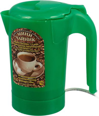 Электрический чайник Zimber ZM-1235, цвет: светло-зеленый