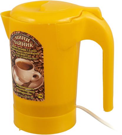 Электрический чайник Zimber ZM-1235, цвет: желтый