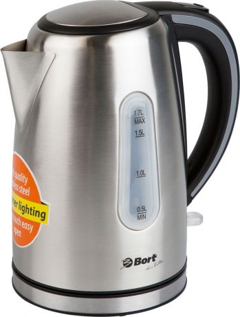 Электрический чайник Bort BWK-2117M, Grey Metallic