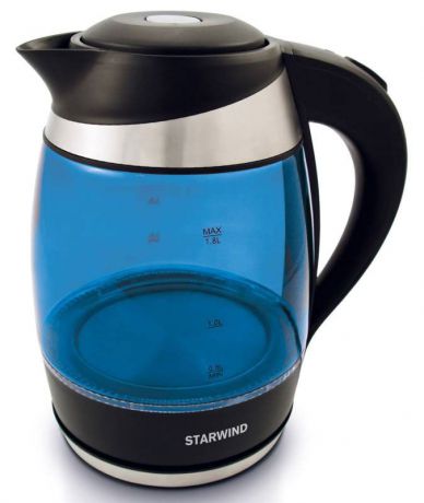 Электрический чайник Starwind SKG2216, Blue Black