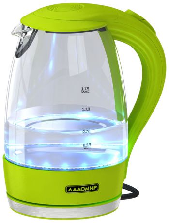 Электрический чайник Ладомир 104, цвет зеленый