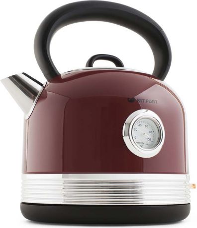 Чайник электрический Kitfort КТ-634-2, цвет: красный