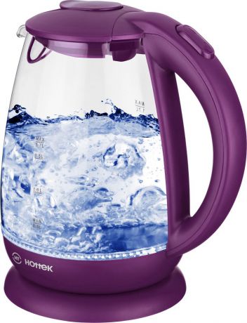Электрический чайник Hottek 960-400, цвет: фиолетовый