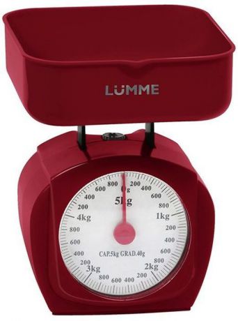 Lumme LU-1302, Red весы кухонные