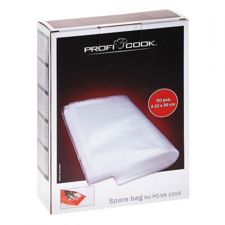 Profi Cook пакеты для вакуумного упаковщика PC-VK 1015 ЕВ, 22х30 см, 50 шт