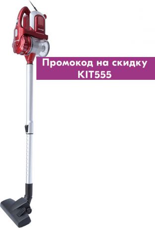 Вертикальный пылесос Kitfort КТ-524, Red Gray