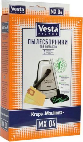 Vesta filter MX 04 комплект пылесборников, 5 шт + фильтр