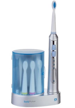 Зубная щетка CS Medica SonicPulsar CS-233-UV электрическая, с ультрафиолетовым дезинфектором
