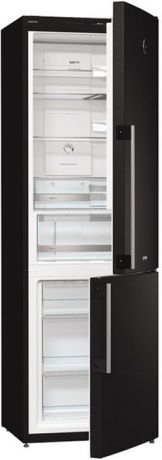 Холодильник Gorenje NRK61JSY2B, двухкамерный, черный