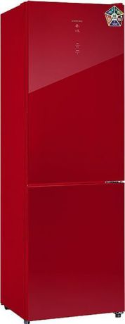 Холодильник Hiberg RFC-311DX NFGR, красный