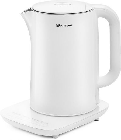 Электрический чайник Kitfort КТ-629-1, цвет: белый, 1,5 л